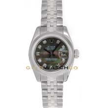 Datejust 179160 Steel Jubilee Smooth Bezel Dark MOP Diamond Dial