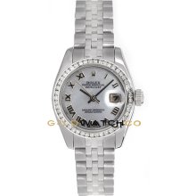 Datejust 179174 Steel Jubilee Band MOP Roman Dial & Bezel