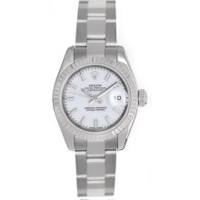 Datejust 179174 Steel Oyster Band Fluted Bezel White Dial