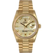 Day Date 118238 President Model MOP Diamond Dial