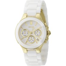 DKNY NY4913 Gold & White Ceramic Women's Watch