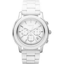DKNY NY8354 Acrylic White Dial Chronograph Women's Watch