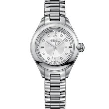 EBEL 'Onde' Diamond Index Bracelet Watch, 30mm Silver