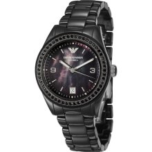 Emporio Armani Women's MOP 'Ceramica' Ceramic Quartz Watch