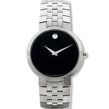 Faceto Black Museum Dial, Men's Movado