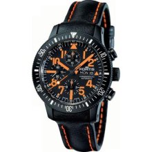 Fortis Men's 638.28.13 L.13 B-42 Black Mars 500 Titanium Chronogr ...