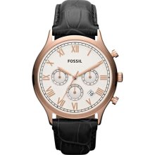 Fossil Ansel Leather Chronograph Men's Watch FS4744