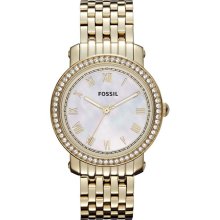 Fossil ES3113 Emma Pearl Gold-tone Women's Watch