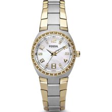 Fossil Flash Three Hand Stainless Steel Watch - Two-Tone - AM4183