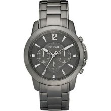 Fossil Gent's Stainless Steel Case Chronograph Date Watch Fs4584