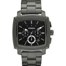 Fossil 'Machine' Square Dial Chronograph Watch, 44mm