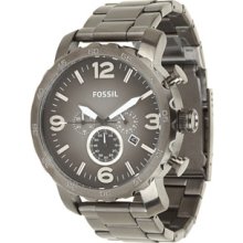 Fossil Men's Nate Chronograph Watch - Gunmetal