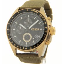 Fossil Men's Vintage Bronzed Chrono Tachymeter Date Fashion 10ATM Watc