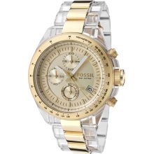 Fossil Men's Yellow Dial Watch CH2682