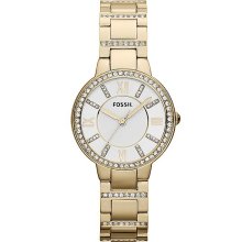 Fossil Virginia Watch In Gold