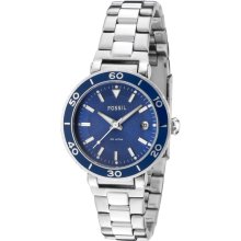 Fossil Women's Blue Dial Watch AM4282