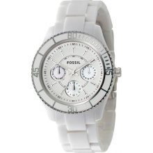 Fossil Women's White Dial Watch ES2540