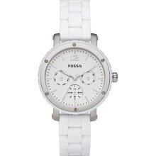 Fossil Women's White Dial Watch BQ9409