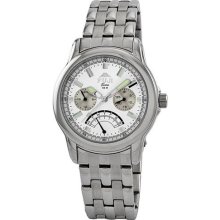 Fuji Time Men's Horyuji Watch in Silver with Silver Dial