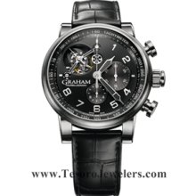 Graham Silverstone Tourbillograph Steel Black Galvanic Dial 2TSAS.B02A