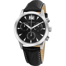 Grovana Men's Black Chronograph Dial Quartz Watch