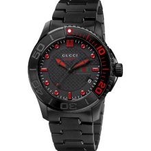 Gucci Men's Black Stainless Steel Classic Sport YA126230