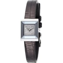 Gucci Women's G-Frame Diamond Pave Dial Watch YA128509