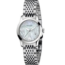 Gucci Women's G-Timeless White Mother Of Pearl Dial Watch YA126504