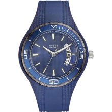 GUESS Blue Silicone Mens Watch U10663G3