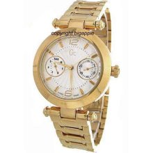 Guess Gc Swiss Gold-Tone Stainless Steel Ladies Watch G25028L