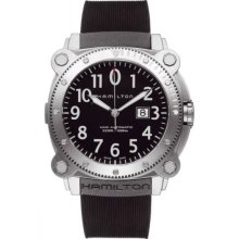 Hamilton H78515333 Watch Khaki Navy Mens - Black Dial