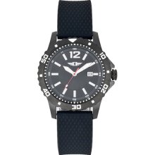 I By Invicta Men's Black Watch, Black Silicone Strap