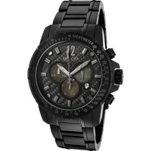 Invicta 0349 Reserve Chronograph Black Tone Stainless Steel Case and