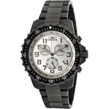 Invicta 11370 Black Stainless Steel Case and Bracelet Chronograph ...