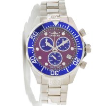 Invicta 11489 Men's Pro Diver Blue Bezel Purple and Blue Dial Stainles