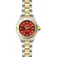 Invicta 80262 Pro Diver Red Dl Auto 3h Gold/ss