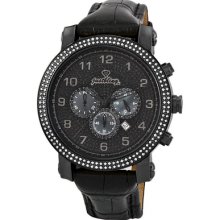 JBW Men's Victor Watch in Black Leather