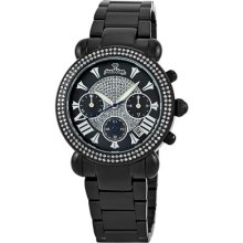 JBW Women's Victory Watch in Black with Black Dial