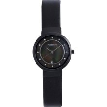 Johan Eric JE6000-13-007 Black IP Mesh Bracelet Mother-of-Pearl Dial