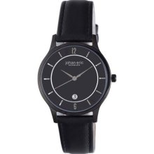 Johan Eric Men's JE2003-13-007 Hobro Black Dial Leather Watch