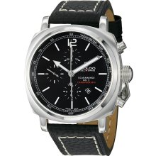 Kadloo Men's 'Scaramango' Black Dial Black Strap Chronograph Watch