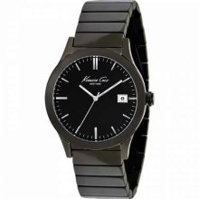 Kenneth Cole Mens New York Analog Stainless Watch - Black Bracelet - Black Dial - KC9117