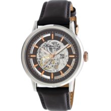 Kenneth Cole New York Watch, Mens Automatic Brown Leather Strap KC1718
