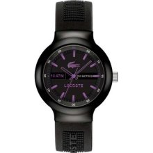 Lacoste Gent's Borneo Black Rubber Strap 2010659 Watch