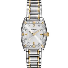 Ladies' Highbridge Two-Tone Silver & Gold Stainless Steel Quartz Watch