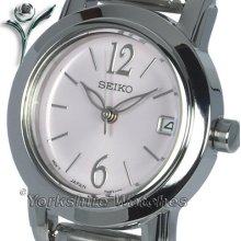 Ladies Seiko Silver Dial Date Steel Everyday Sxdc71p1