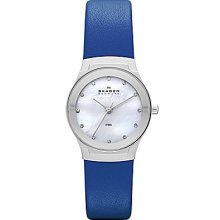 Ladiesâ€™ Stainless Steel & Leather Watch