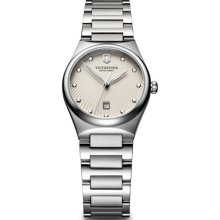 Ladies Victorinox Victoria Eggshell Dial Watch- Shell White