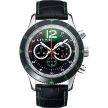 Links of London Chicane Black and Green Chronograph Watch