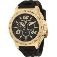 Men's 10040-YG-01 Sprint Racer Chronograph Black Dial